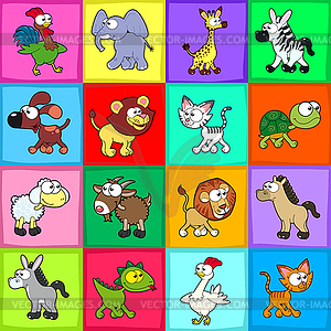 group of animals clip art