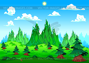 Mountain landscape - vector image
