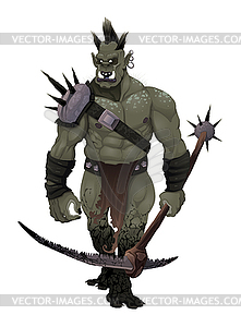 Warrior ogre - vector clip art