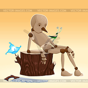 Pinocchio - vector clipart