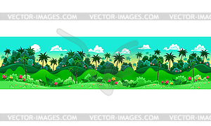 Green forest - vector image