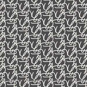 Seamless abstract lines messy pattern background - vector image