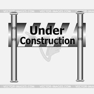 Under construction sign - vector clipart