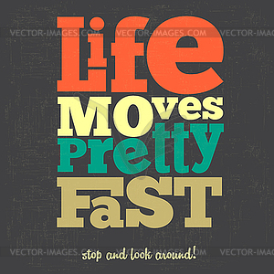 Quote Typographical retro Background - vector clip art