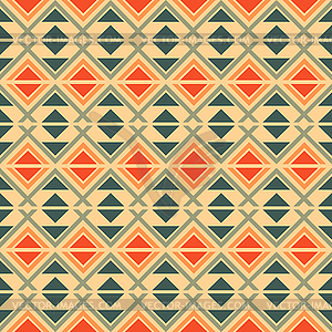 Seamless geometric ethnic pattern - vector clip art