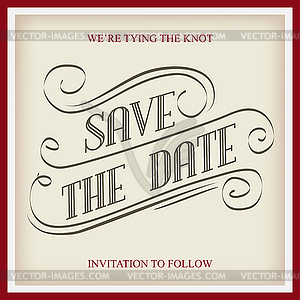 Save Date - vector clipart