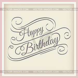 Happy Birthday - vector clipart