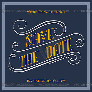Save Date - vector clipart