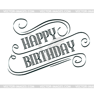 Happy Birthday - vector clipart