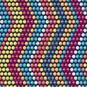 Ethnic african beads abstract color seamless pattern - vector clipart