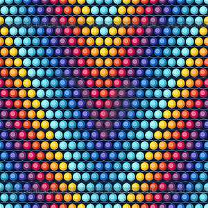 Ethnic african beads abstract color seamless pattern - vector clipart