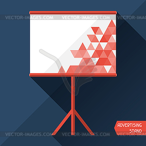 Template of advertising stand - vector image