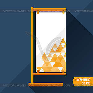 Template of advertising stand - vector clip art