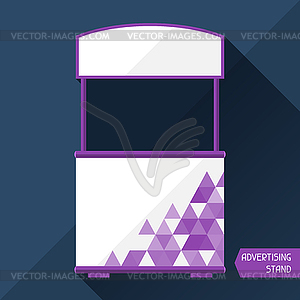 Template of advertising stand - vector clipart