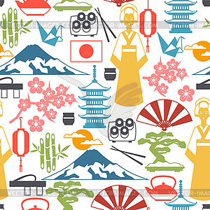 Japan seamless pattern - vector image