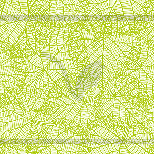 Бесшовные природа с зелеными листьями - векторная графика