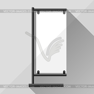Template of advertising stand - vector clip art