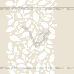 Seamless nature pattern with stylized leaves - vector image