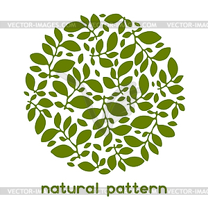 Background of stylized leaves for greeting cards - vector clipart