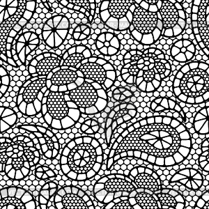 Seamless vintage fashion lace pattern with - vector clipart / vector image