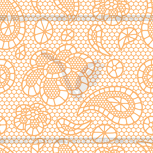 Seamless vintage fashion lace pattern with - vector image