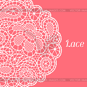 Vintage fashion lace background with abstract - vector clipart