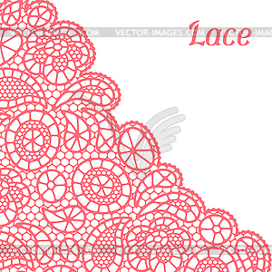 Vintage fashion lace background with abstract - vector clip art