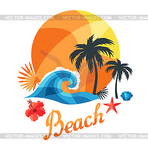 Bright travel or print for t-shirts - vector image