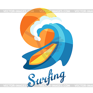 Bright surfing or print for t-shirts - vector clipart