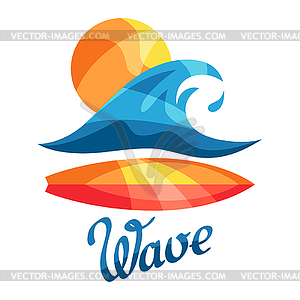 Bright surfing or print for t-shirts - vector EPS clipart