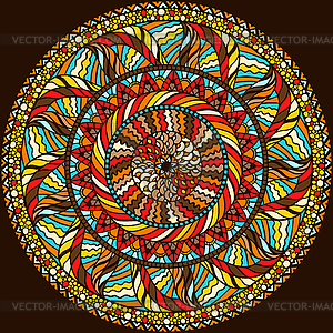 Ethnic background design with ornament - vector image