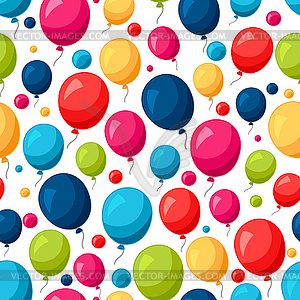 Празднование праздничный узор бесшовные с красочными - векторное изображение EPS