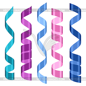 Празднование масленицы набор разноцветных абстрактных - векторизованный клипарт