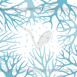 Winter background design with abstract stylized - vector image