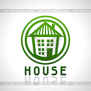 House logo template. Real estate design concept - vector clipart