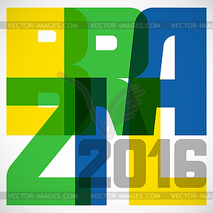 Brazil abstract background in color of flag. - vector image