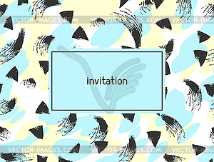 Abstract grunge invitation card. Background - color vector clipart