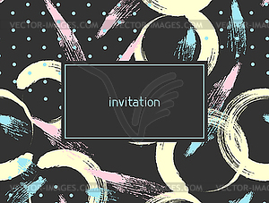 Abstract grunge invitation card. Background - vector clipart