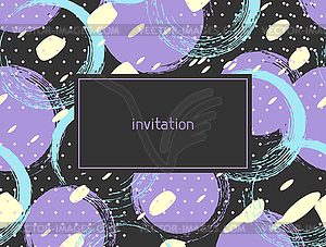 Abstract grunge invitation card. Background - vector clipart