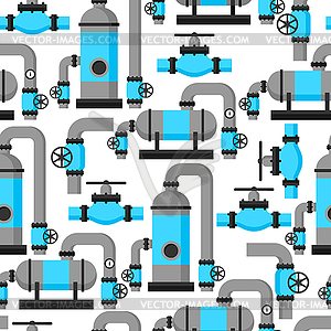 Natural gas heat exchanger, control valves and - vector EPS clipart