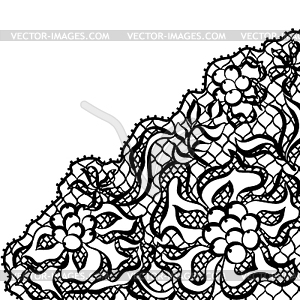 Seamless lace pattern with flowers. Vintage - vector image