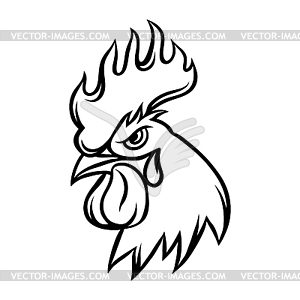 rooster head clip art