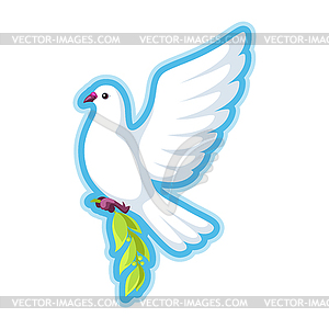 white dove olive clip art