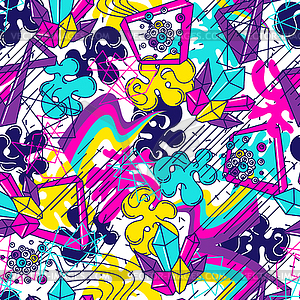 Trendy colorful seamless pattern. Abstract modern - vector EPS clipart