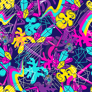 Trendy colorful seamless pattern. Abstract modern - vector clipart