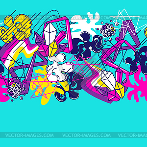 Trendy colorful seamless pattern. Abstract modern - stock vector clipart