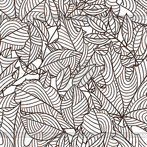 Бесшовный цветочный узор со стилизованной осенью - цветной векторный клипарт