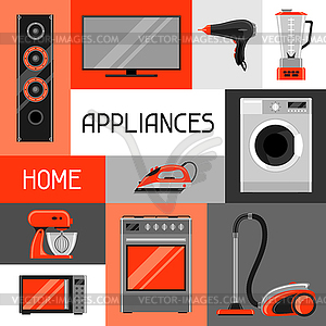 Home Appliances, Devices Vector Illustration-home Cleaning Gadgets Royalty  Free SVG, Cliparts, Vectors, and Stock Illustration. Image 195155873.