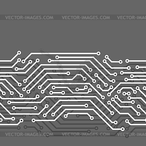 circuit board black and white clipart