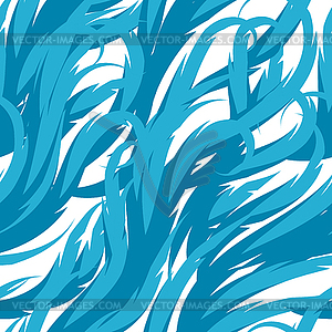 Abstract waves seamless pattern. Decorative swirly - vector clipart